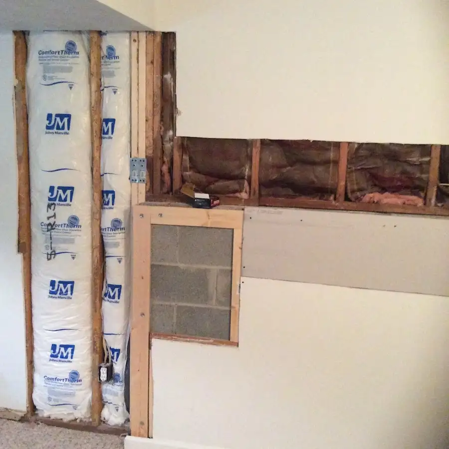 Wall insulation replacement during Contents Cleaning & Restoration in Detroit Lakes